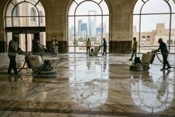 جلي البلاط في الرياض: سر بريق أرضيات منزلك الدائم