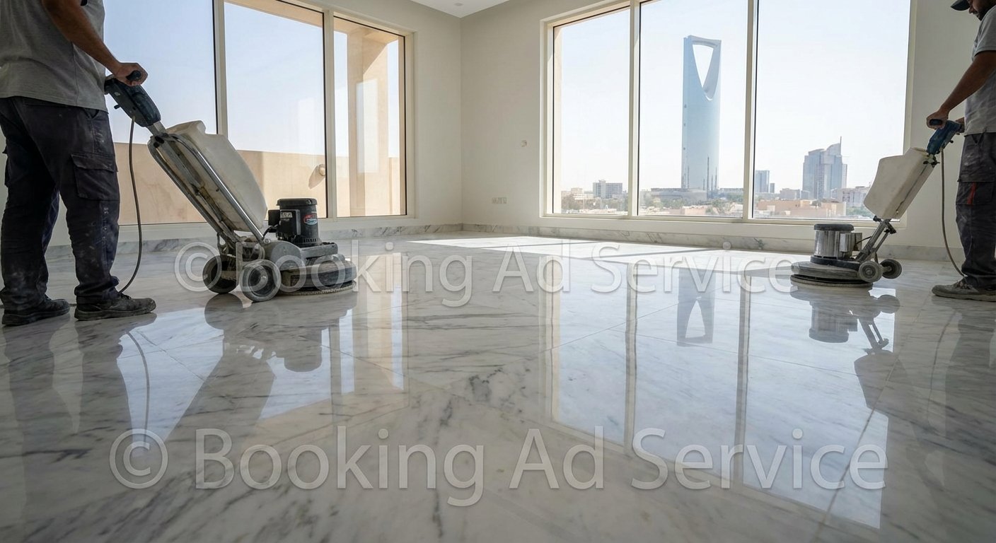 جلي الرخام في الرياض: دليل شامل لاستعادة بريق الفخامة لأرضياتك