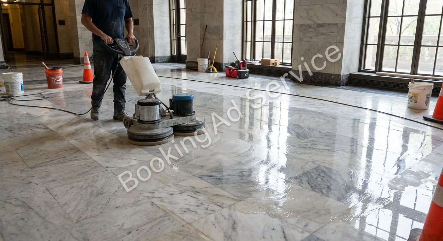 جلي الرخام: دليل متكامل لإحياء جمال أرضياتك وأسطحك