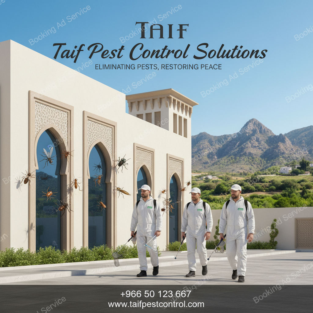 الطائف بيئة صحية خالية من الحشرات: دليل شامل لاختيار شركة مكافحة الآفات المثالية