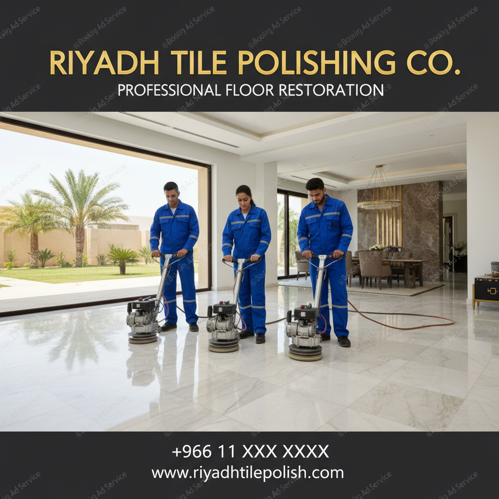 استعادة سحر أرضيات منزلك: دليلك لخدمات جلي البلاط المتخصصة في الرياض