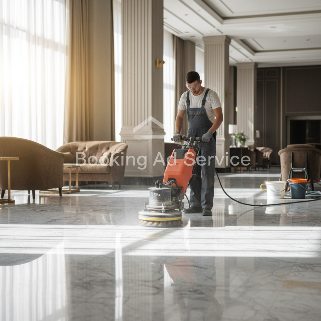 جلي الرخام: رحلتك لاستعادة سحر وبريق أرضياتك الأنيقة