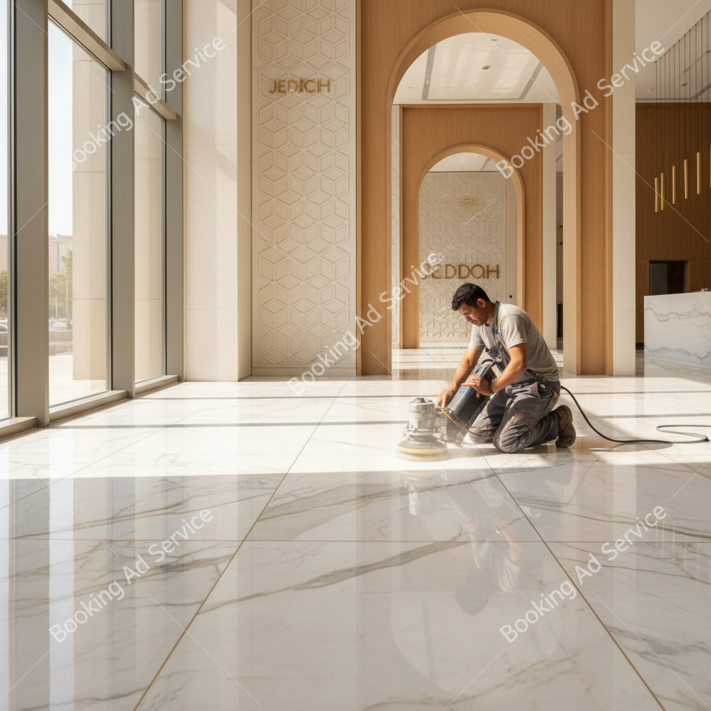 تألق وفخامة تدوم: دليل شامل لخدمات جلي الرخام الاحترافي في جدة