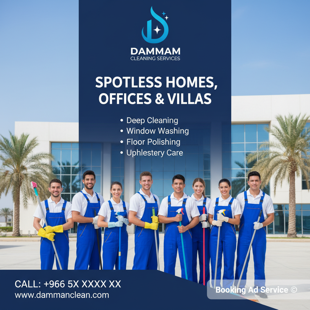 دليل شامل لاختيار أفضل شركة تنظيف في الدمام: لمنزل ينبض بالنظافة والصحة