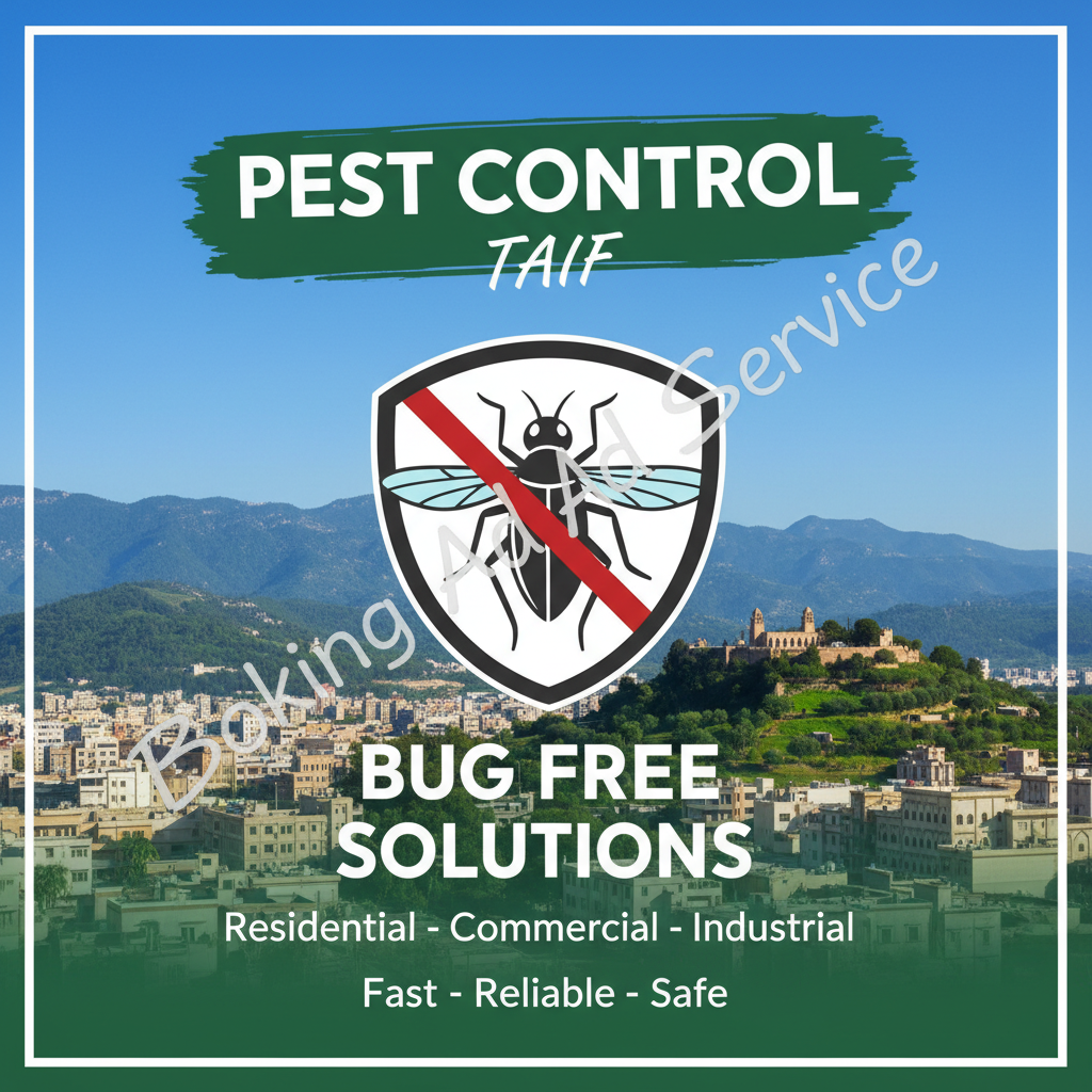 وداعًا للحشرات المزعجة: دليلك المتكامل لاختيار أفضل شركة مكافحة بالطائف لراحة بالك