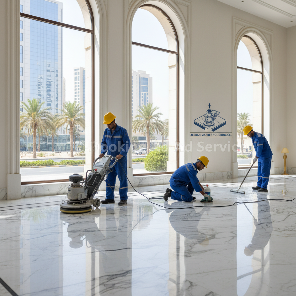 شركة جلي رخام بجدة: خبراء في استعادة بريق أرضياتك ولمعانها الفاتن