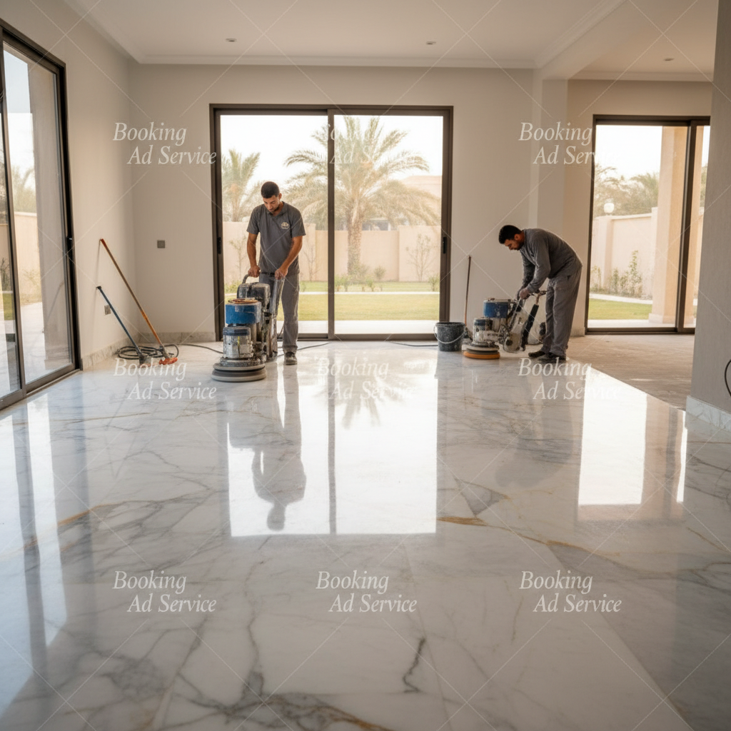 جلي الرخام في الرياض: استعادة البريق الفاخر لمنزلك بخطوات احترافية