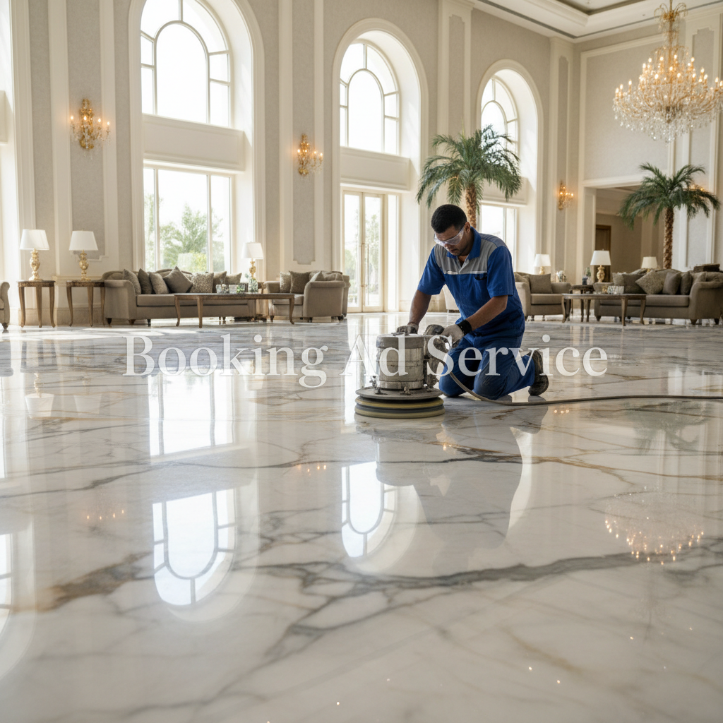 جلي الرخام في الرياض: أسرار استعادة فخامة الأسطح وبريقها اللامتناهي