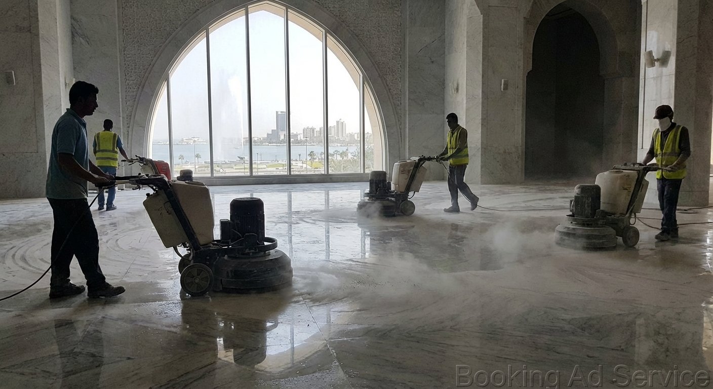 دليل شامل: جلي وتلميع الرخام بجدة للحفاظ على جماله وبريقه