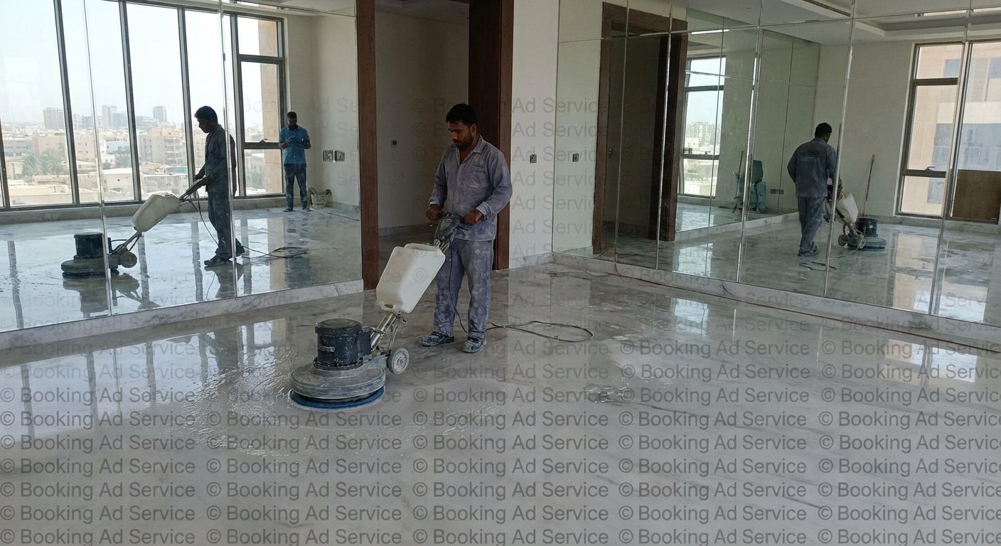 الرخام يتألق من جديد: دليلك الشامل لجلي وتلميع الأرضيات في جدة
