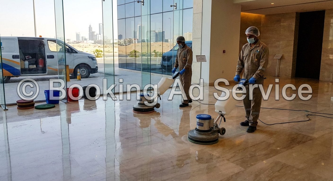 استعادة بريق أرضيات منزلك: دليلك الشامل لخدمات جلي البلاط بالرياض