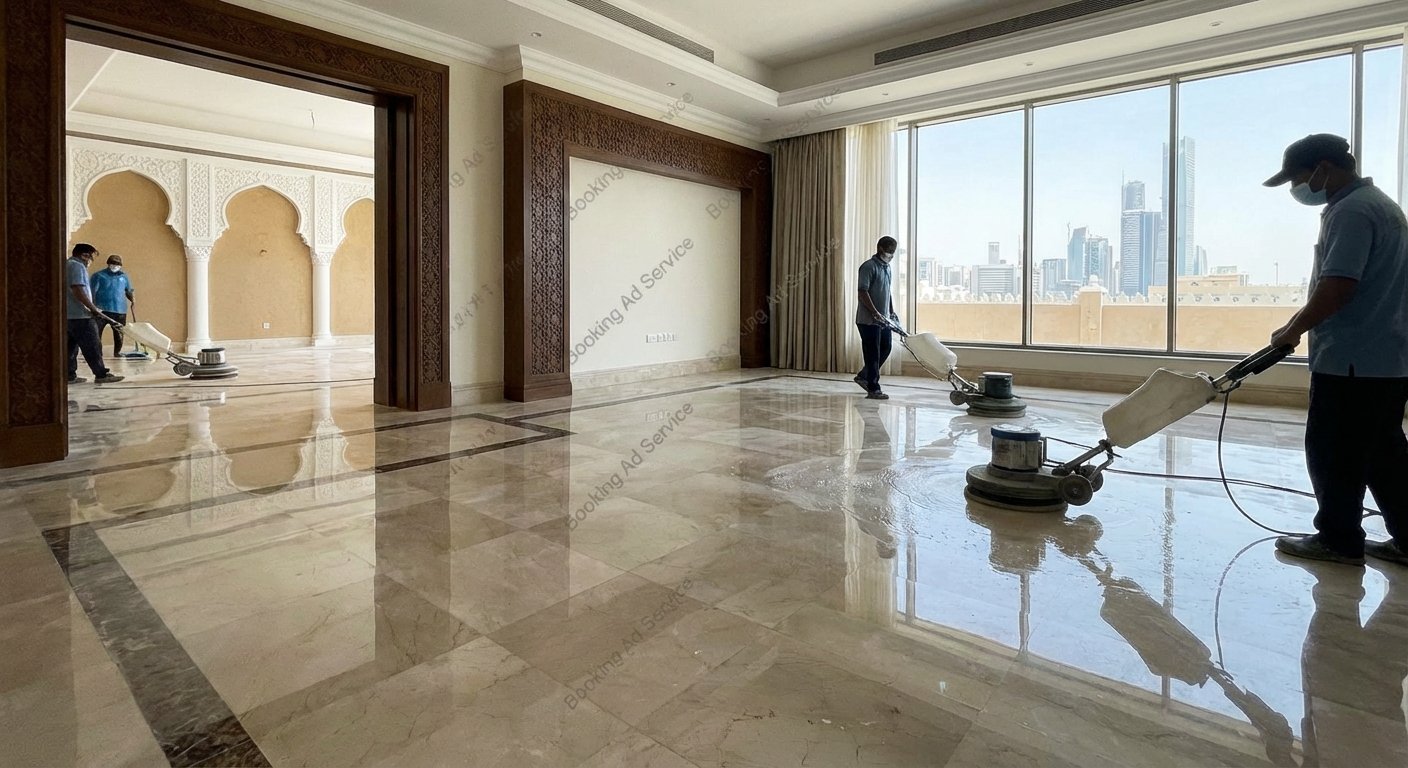 جلي الرخام بالرياض: استعادة البريق الفاخر لمساحاتكم