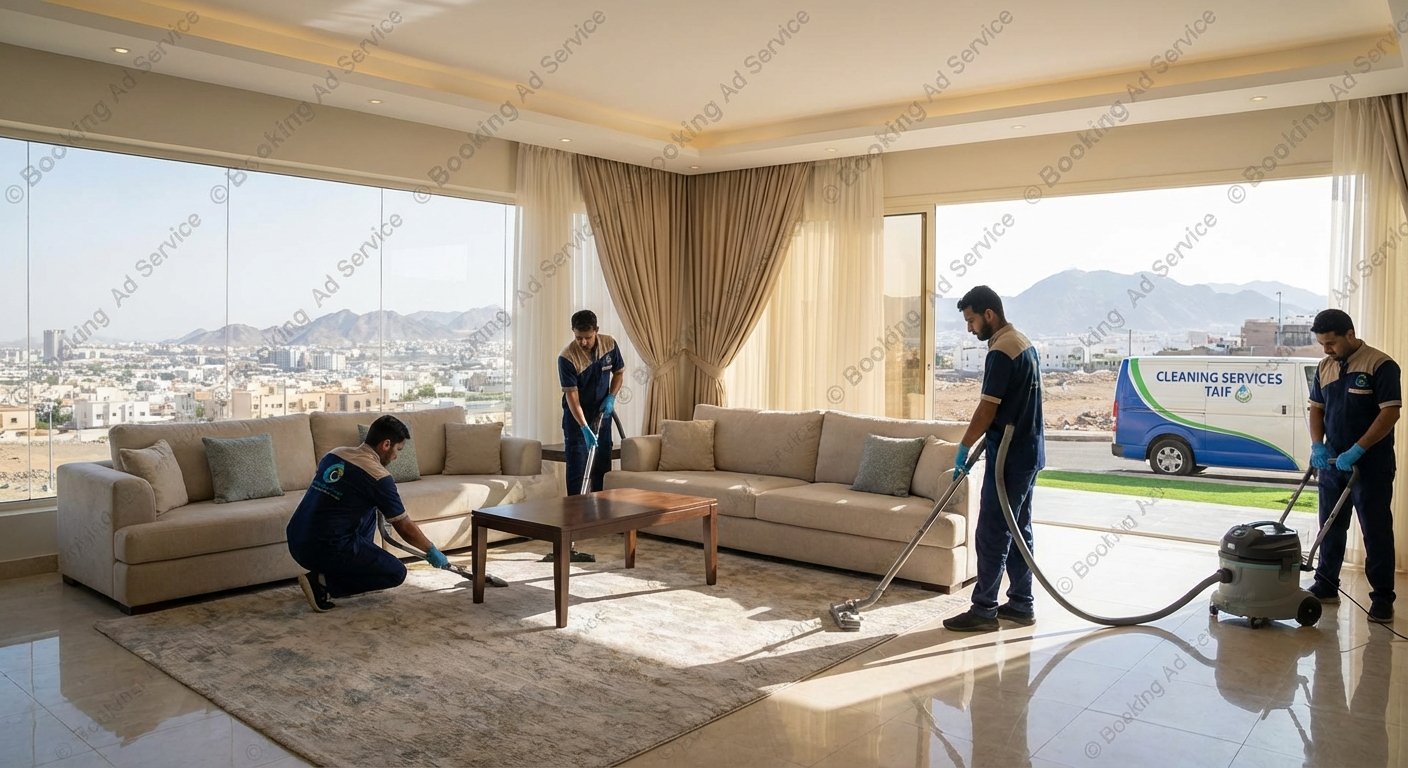 شركة تنظيف بالطائف: دليلك المتكامل لبيئة منزلية ومكتبية متألقة ونظيفة