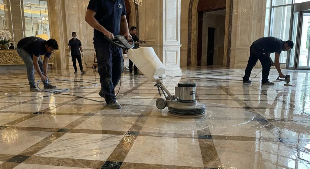 جلي الرخام: سر اللمعان الأبدي وفخامة تتجدد في كل زاوية