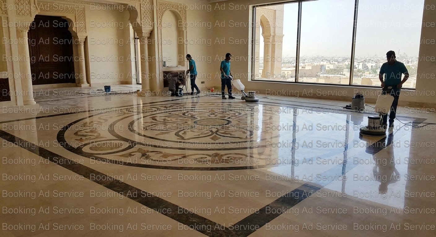 بريق الأناقة يتجدد: دليلك المتكامل لخدمات جلي الرخام بالرياض