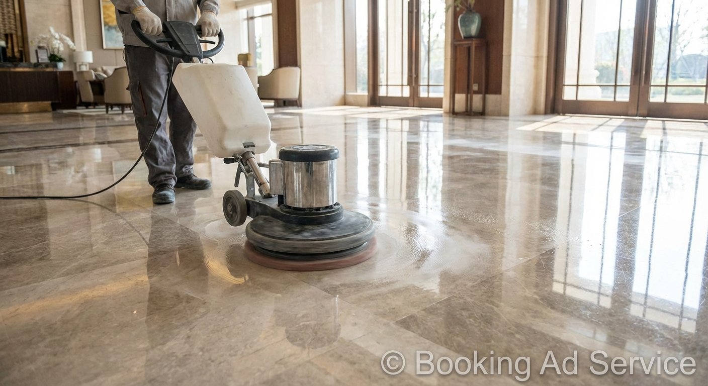 جلي الرخام الاحترافي: دليلك المتكامل لاستعادة بريق الأرضيات والواجهات