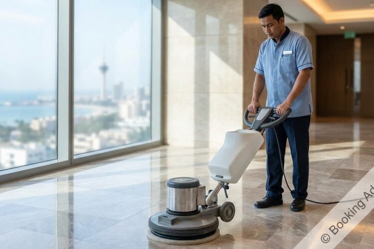 أرضيات منزلك في جدة تتلألأ من جديد: دليل شامل لخدمات جلي البلاط الاحترافية