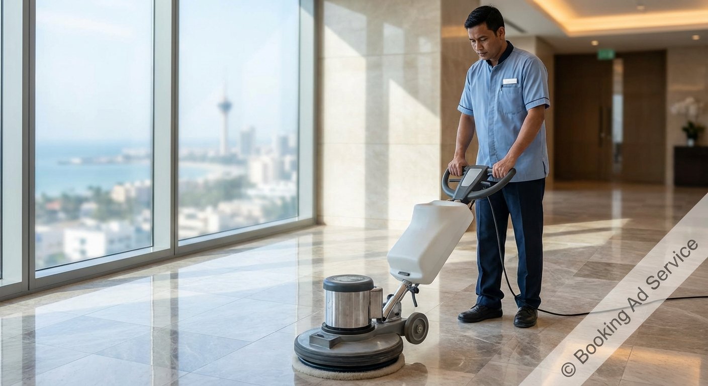 أرضيات منزلك في جدة تتلألأ من جديد: دليل شامل لخدمات جلي البلاط الاحترافية