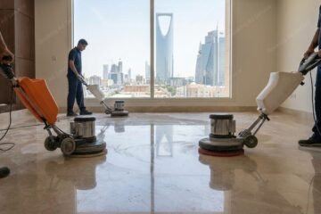 استعيدوا سحر أرضياتكم: دليلك لتألق لا يضاهى مع أفضل شركات جلي البلاط في الرياض