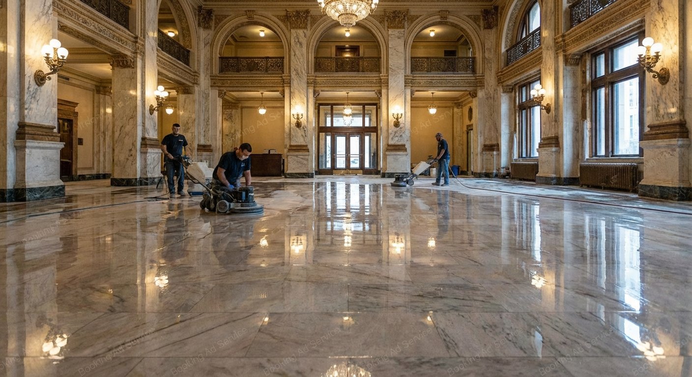 سحر الرخام المتجدد: دليلك الشامل لاستعادة لمعان أرضياتك وبريقها الأبدي