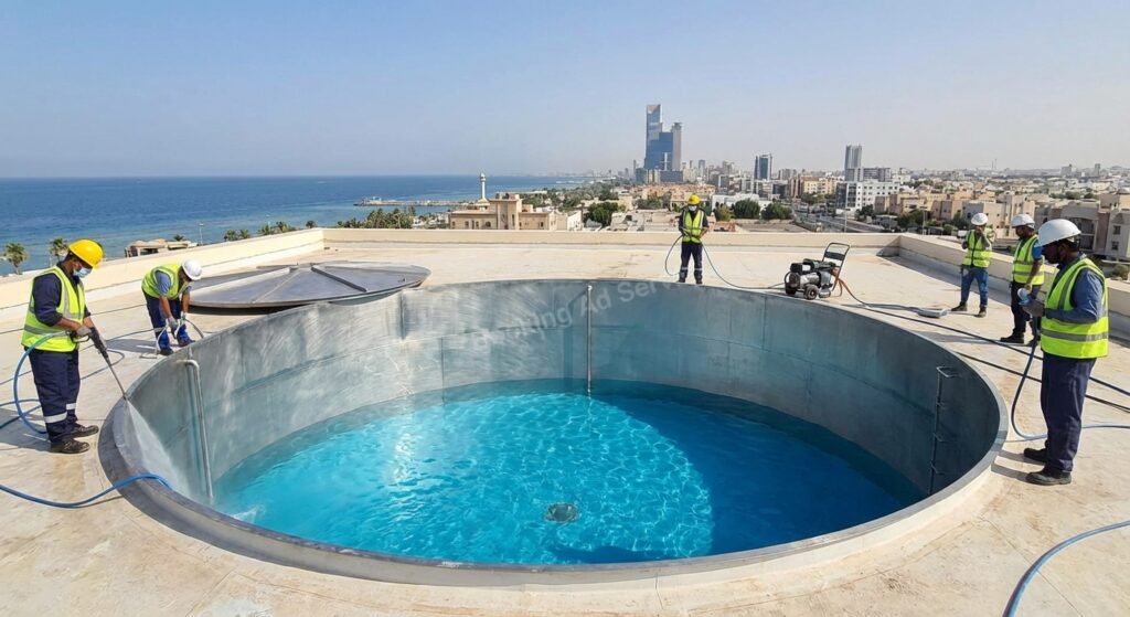 مياهك سر صحتك: دليلك المتكامل لاختيار أفضل شركة تنظيف خزانات بجدة